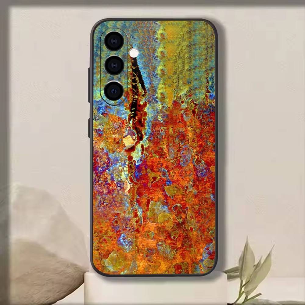 Rust Beauty   Phone Case Black Silicone Soft For Samsung Galaxy A73,A72,A71,A70,A53,A52,A51