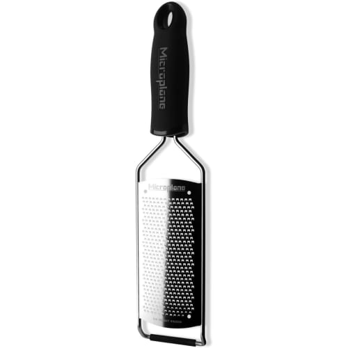 Microplane Gourmet Series Zester, MP-053, Officially Imported, Includes Original Recipe, 31.5 x 6.6 x 3.2 cm, Black