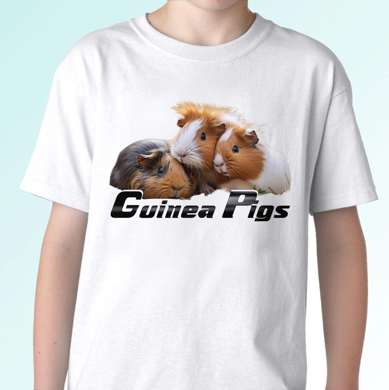 

Guinea Pigs kids boys T-Shirt tee pig animal top cavy art gift s s kids baby sizes 140