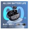 Wireless Earphone Bluetooth 5.3 Headphone 60H Playback LED Power Display Ear Buds Mic Noise Cancellation Stereo Sound Earphones