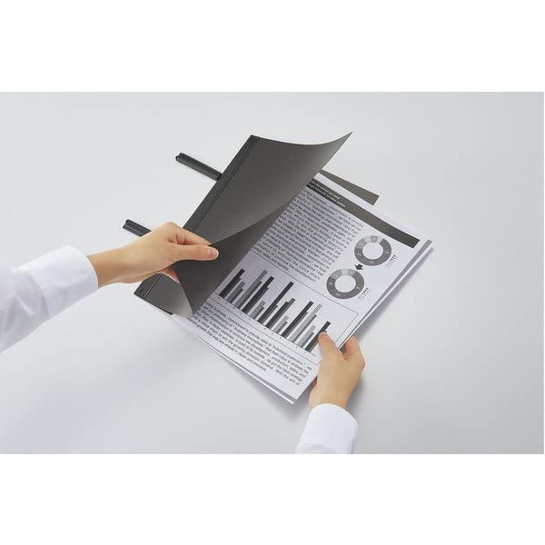 KOKUYO BIZRACK Clip BRCN202D of Notebook, A4, Brown/Black, No. (Set 6)