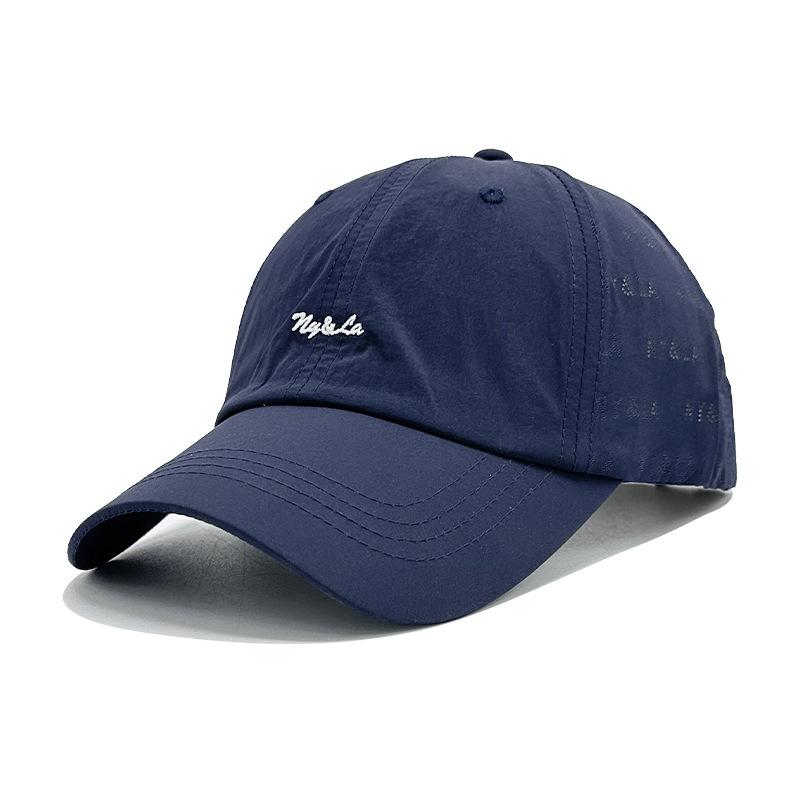 Spring and summer new simple quick-drying embroidered letter baseball hat men's and women's retro casual face cap