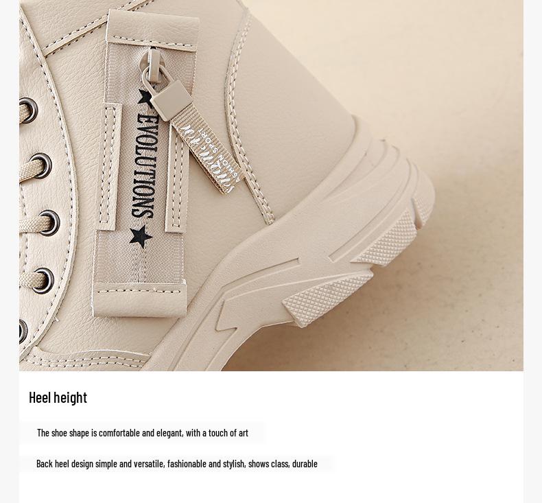 Women's 2024 High-Top Non-Slip Thick-Soled Snow Boots: Autumn/Winter Casual Outdoor Motorcycle Shoes