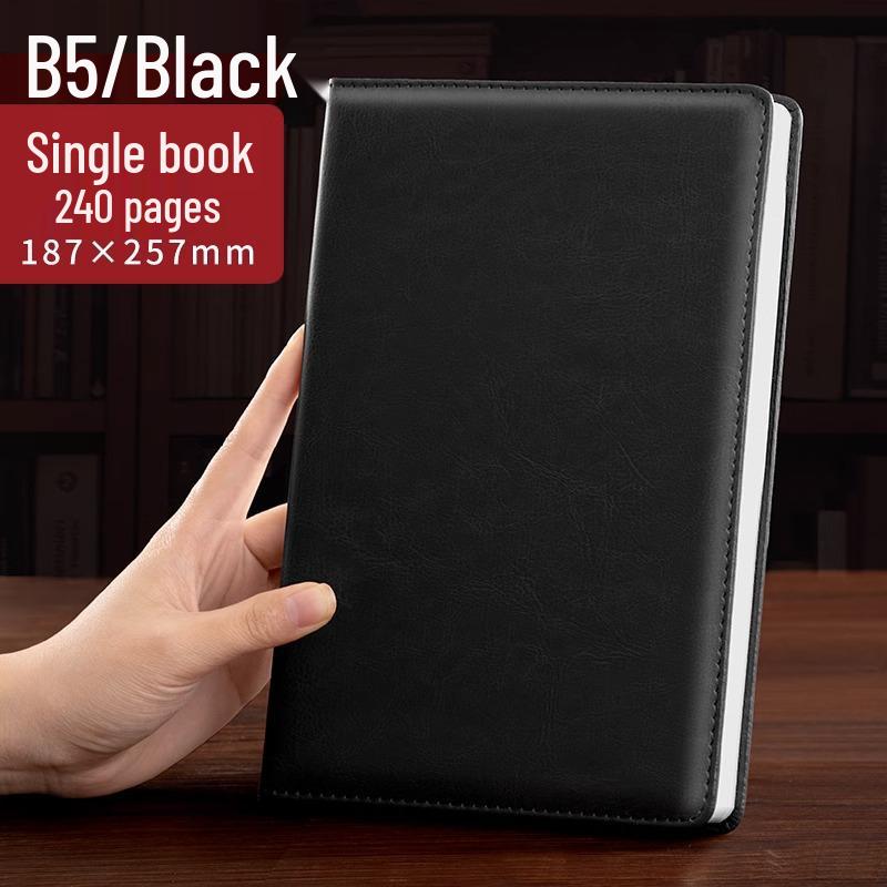 "Superdickes Business-Notizbuch": Lederhülle für Meetings und Büro mit anpassbarem Logo"