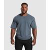 Gymshark Heritage Washed T-Shirt Titanblau A4a9h Ucms