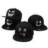 Funny Emoji Baseball Cap Personality Embroidery Hip Hop Flat Brim Shade Cap Batch