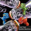 Handheld Electric Bubble Machine Featuring Fan-Powered Dinosaur Design