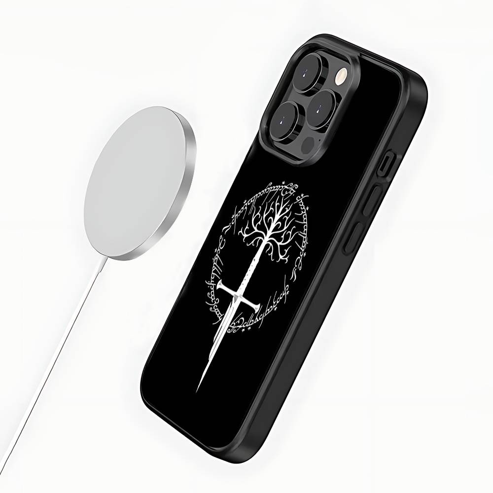 L-Lord of the R-Rings Map Phone Case For iPhone 17,16,15,14,13,12,11,Pro,Max,Plus,Mini,SE4,E Magnetic Magsafe Wireless Charging