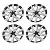 4PCS 18in Wheel Hub Cap Full Wrapping Wheel Hub Cover Trim Replacement for Tesla Model 3 2017 To