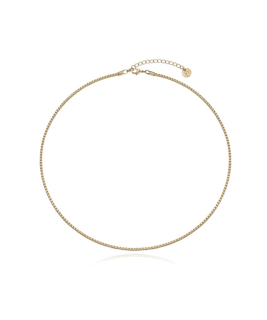 Process Box Chain Necklace - Yellow