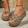 Women Platform Slippers Casual Designer Shoes Women Flat Outdoor Floral Sandals Fashion Beach Slippers New Summer Slides Women