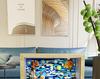 Starry Night Photo Frame Building Blocks: Compatible with Lego - Children's Educational Assembly Ornament Gift