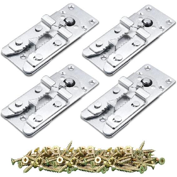 

DEEPDREAM 2 Pack Sectional Couch Connectors Metal Couch Clips Sofa Connector Interlocking Furniture Connector with 24 Screws 4pcs