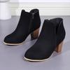 Large size high-heeled fashion boots autumn and winter new short tube outer wear side zipper fashion women's boots wish