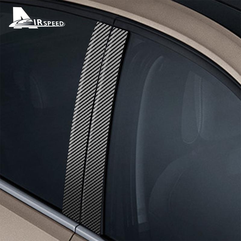 Carbon Fiber B Pillar Cover Car Window Column Decorative Sticker for Volkswagen VW Golf 6 7 8 MK6 MK7 MK8 2010- Accessories