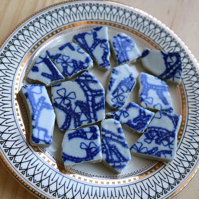 100g Ovale Keramikmosaikfliesen Mehrfarbiges Mosaikstück DIY Mosaikherstellung Steine für Handwerk Hobby Kunst Heim Wanddekoration arte