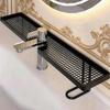 Over Faucet Sink Storage Shelf Large Punch-free Capacity Waterproof Holder for Bathroom Toiletries Kitchen Dishwashing Supplies