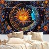 Mandala Sun And Moon Wall Tapestry Starry Florals Tapestries Flowers Landscape Tapestrys Room Decor Aesthetic Background Cloths