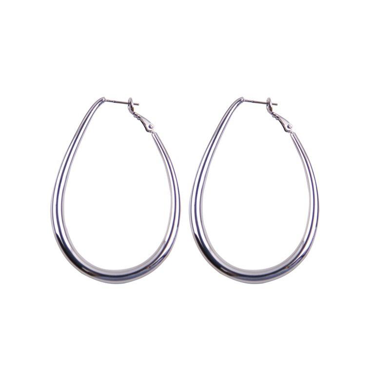 111 Silver Needle Simple Design Sense Droplet Ring Earrings Retro Premium Temperament Geometric Earrings Earrings Pendant