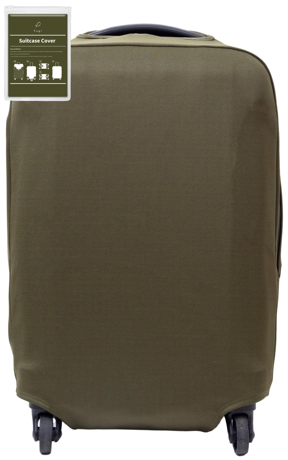 

в Чемодан носить эластичный [fugl] [Рекомендуемый Rurubu] чехол, чехол, материал, моющийся, устойчивый к царапинам (M, оливковый) оливковый