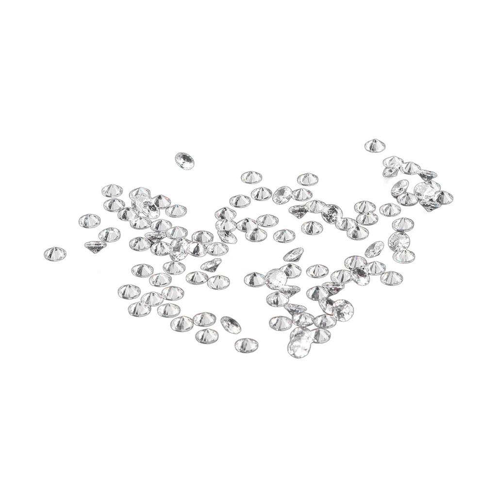 100pcs Transparent Rhinestones Mini Sharpened Bottom Exquisite Crystal Gems for DIY Craft Jewelry Cl