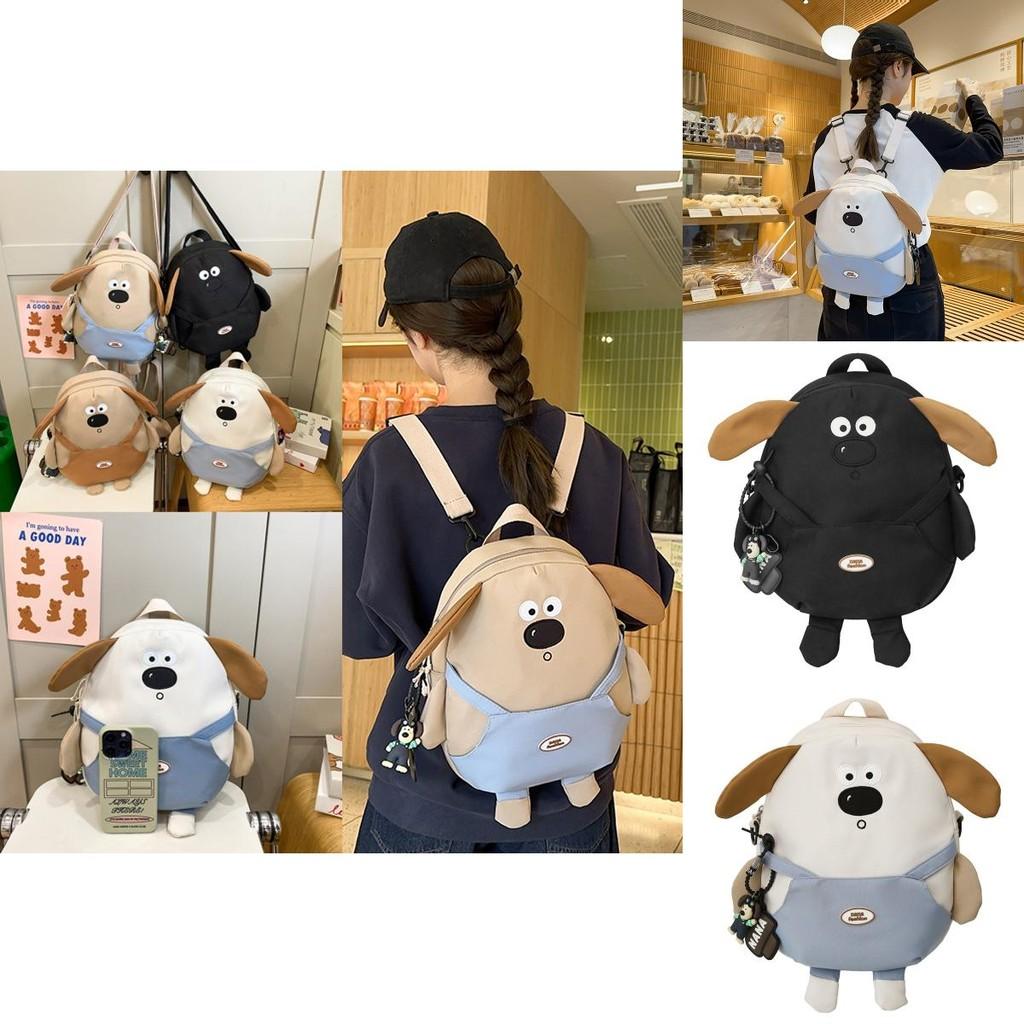 Stilvoller Lässiger Rucksack mit Hundemotiv Für die Schule Mit Bequemen Luftpolster-Trägern
