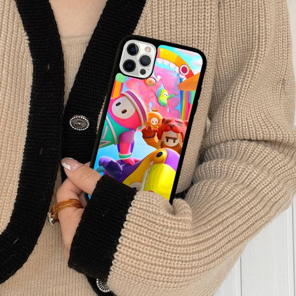 F-Fall G-Guys Party Game PC+TPU Shockproof Protective Phone Case For IPhone17 14 15 16 Pro Max 13 12 11 17 Air