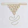 Catena per il corpo sexy alla moda a forma di cuore con perizoma in cristallo Gioielli per bikini per donna Lussuosi slip con strass Bling Catena per la vita Lingerie