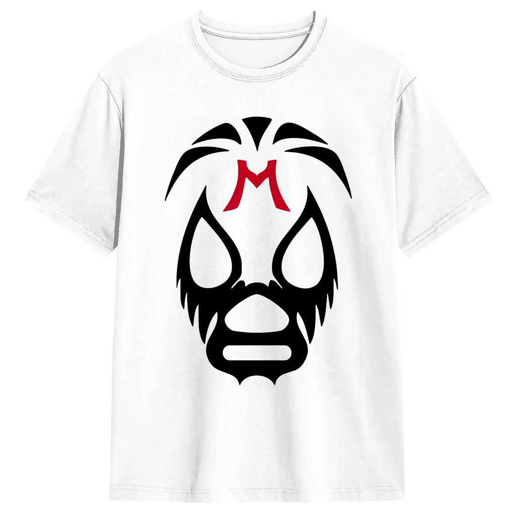 LUCHADOR Mascaras T Shirt Summer Hip Hop T Shirts Cotton O Neck Tees Short-Sleeved Vintage Tsh