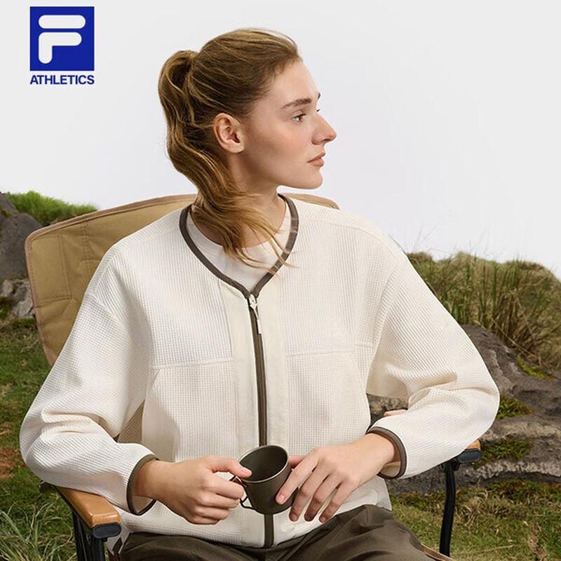 FILA Women s 2026 Spring Knit Long-Sleeve Sport Jacket M