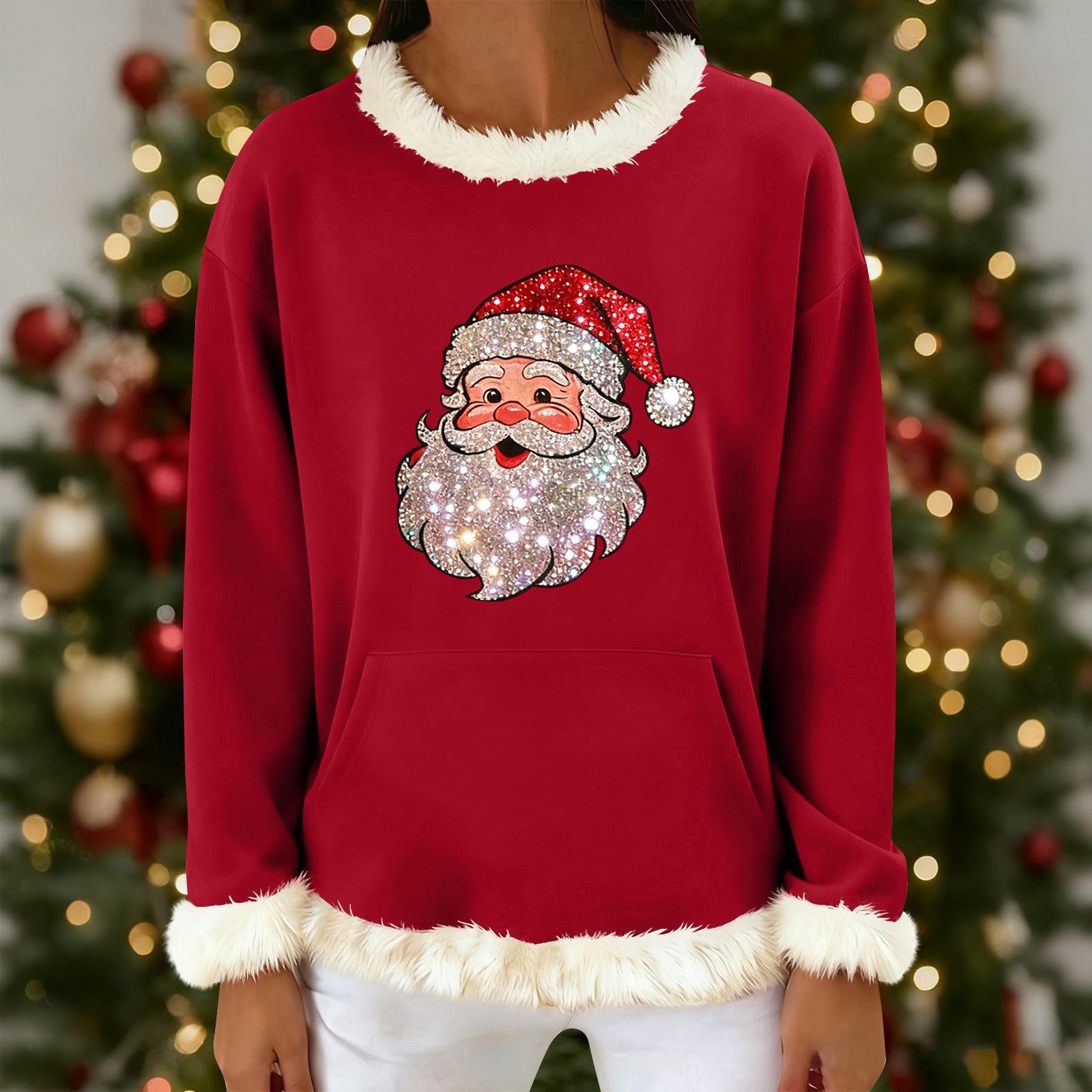 

Жіночий повсякденний модний світшот з капюшоном та довгим рукавом з принтом M