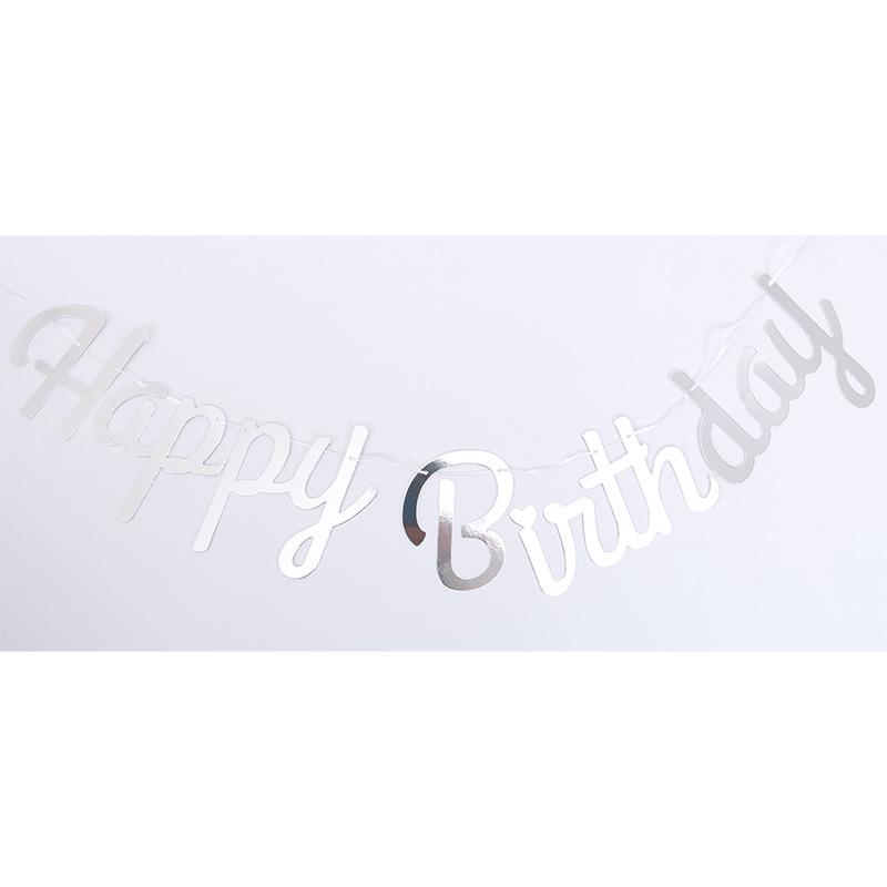 Floral Birthday Letter Banner One-Piece Decoration