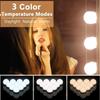 LED odnímatelné žárovky Profesionální make-up zrcadlová lampa USB napájení Kosmetické zrcadlo světlo Hollywood toaletní stolek toaletní světla