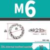 Iron Serrated Locking Washer Set with Anti-Loosening Shims