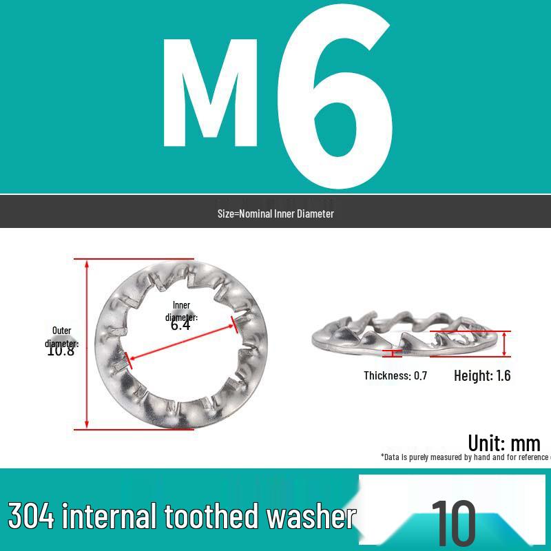 Iron Serrated Locking Washer Set with Anti-Loosening Shims