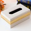 Faux Leather Home Car Tissue Box Oppbevaringsveske Hotell Restaurant Papirholder