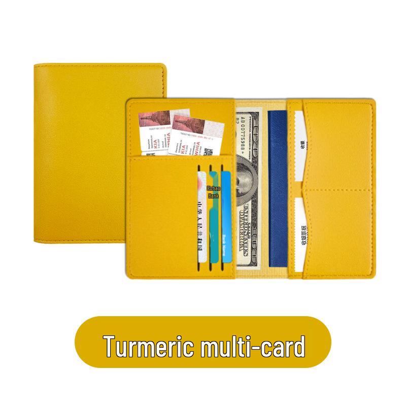 PU Leather Passport Holder & Travel Wallet Set - Multi-Function Passport Bag & Card Holder
