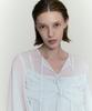 NORMOR Strap Detail Chiffon Dress White