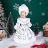 Silver-White Sequin Snegurochka Christmas Doll