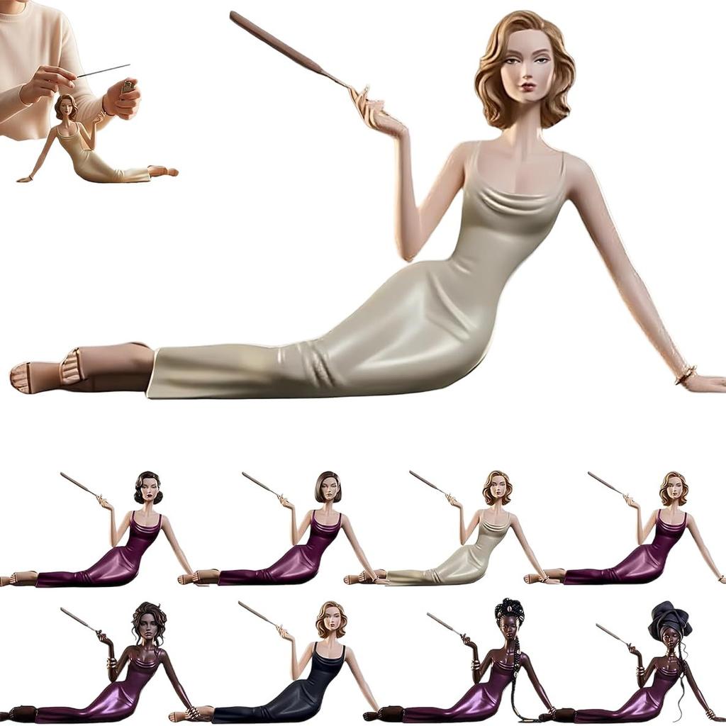 Elegant Lady Incense Holder - Resin Figurine Incense Stick Burner for Home Decor & Aromatherapy