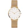 Women's Watch Simple Analog Water Resistant Japanese Quartz Mesh Band Stylish Casual Commute School Watch for Women White D