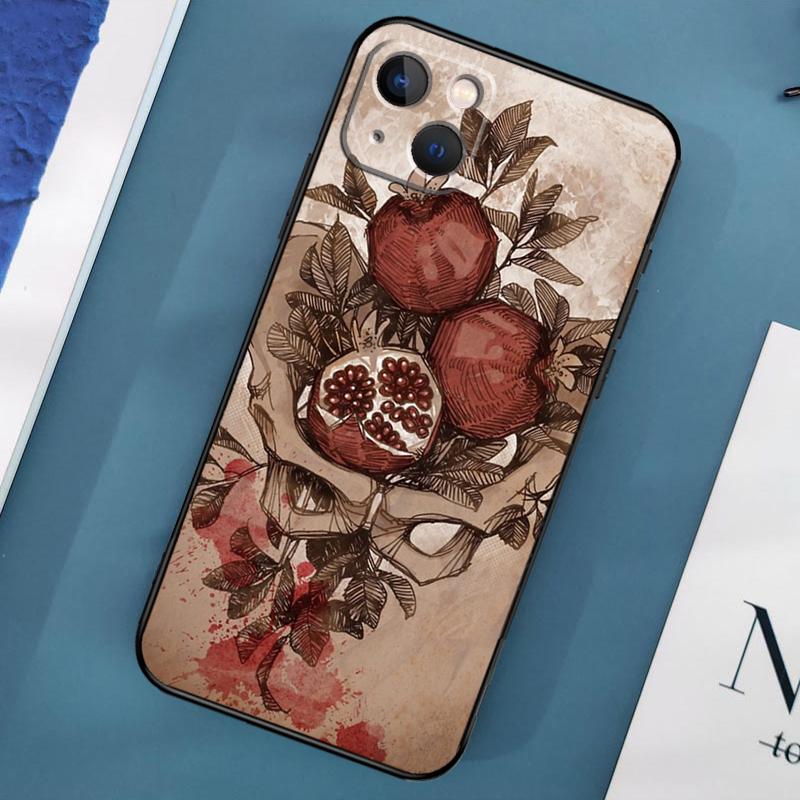 

Чехол Food Fruit Red Pomegranate для iPhone 15 11 12 13 14 Pro Max 12 13 Mini X XS Max XR 7 8 Plus SE 2020 Cover Coque iPhone 15