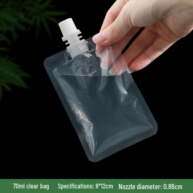 Transparent Pipspåse för Juice, Sojamjölk och Flytande Förpackning - Bärbar Vattenpåse för Takeaway