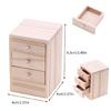 Fashionable Dollhouses Miniature Bedside Cabinet 1 12 Scale Furniture and Portable Accessory for Hobbyists Daily Use