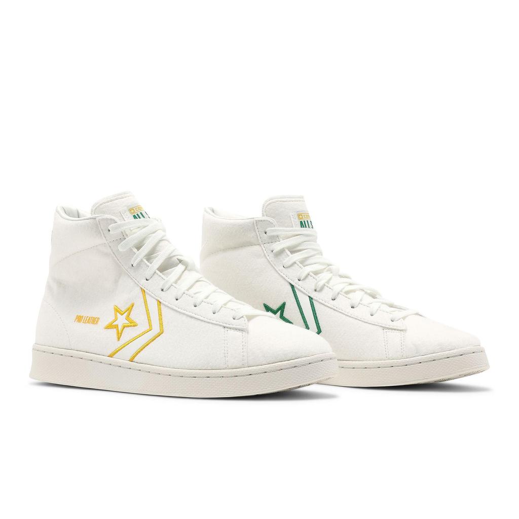Converse Pro Leather High 'Breaking Down Barriers' (Unisex) Vintage White / Green / Amarillo Skateboard Shoes 170493C
