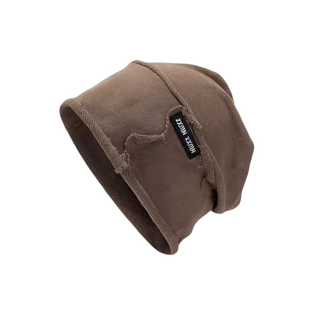Fashion Vintage Wasteland Pullover Cap Cotton Hip Hop Washed Beanie Cool Elastic Loose Beret Streetwear