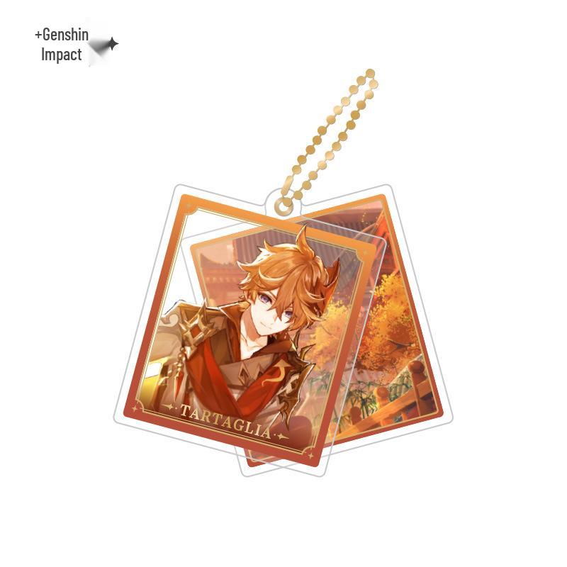 In Stock: Genshin Impact Character Badges & Keychains - Furina & Kazuha Series