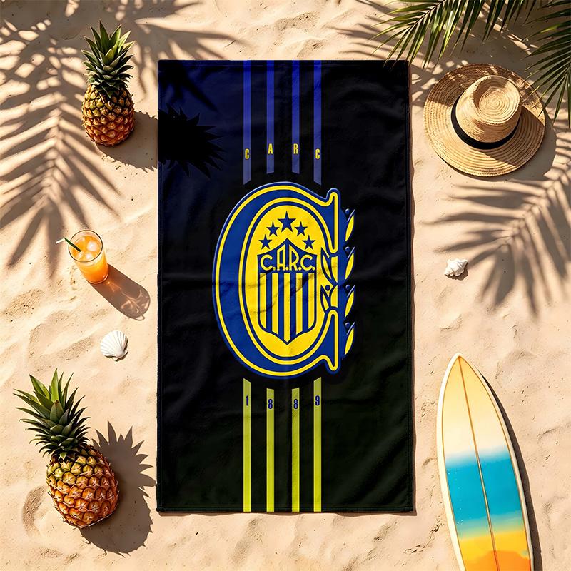 Club Atletico Rosario Central (14) Theme Beach Towel Sand Resistant Soft And Comfortable Suitable For The Pool Camping Yoga And Diving A Travel Essent