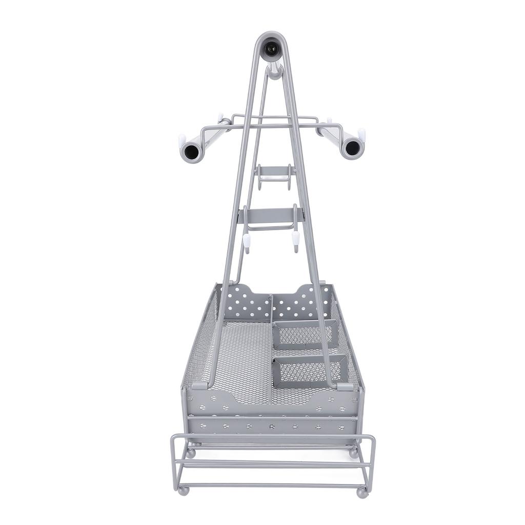 BBQ Condiment Holder Picnic Utensil Grill Caddy with Paper Towel Roll Holder for Outdoor Party