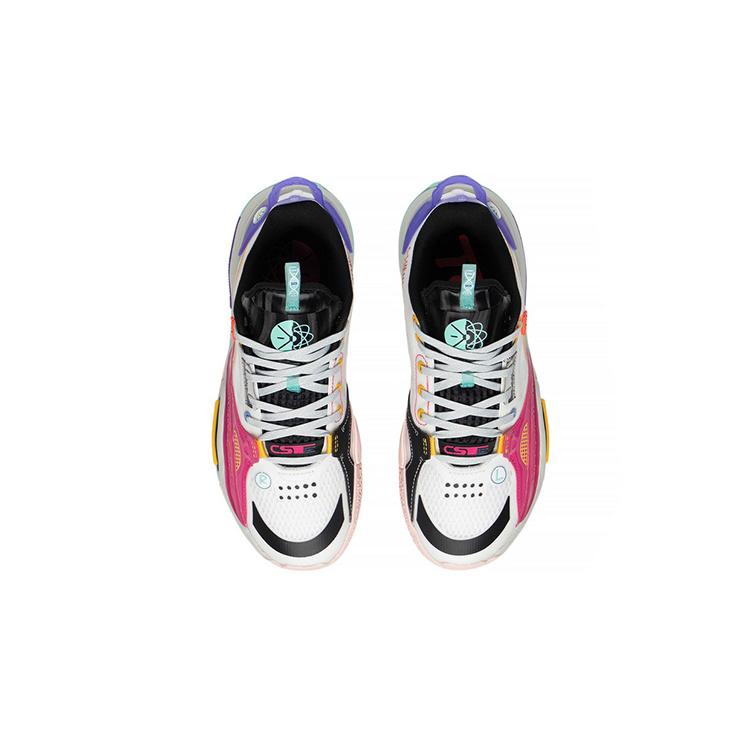 New LiNing All City 10 All City 10 Low Top Basketball Shoes White Teenagers ABPS017-2